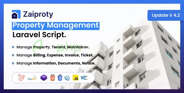 Zaiproty - Property Management SAAS Addon v4.2